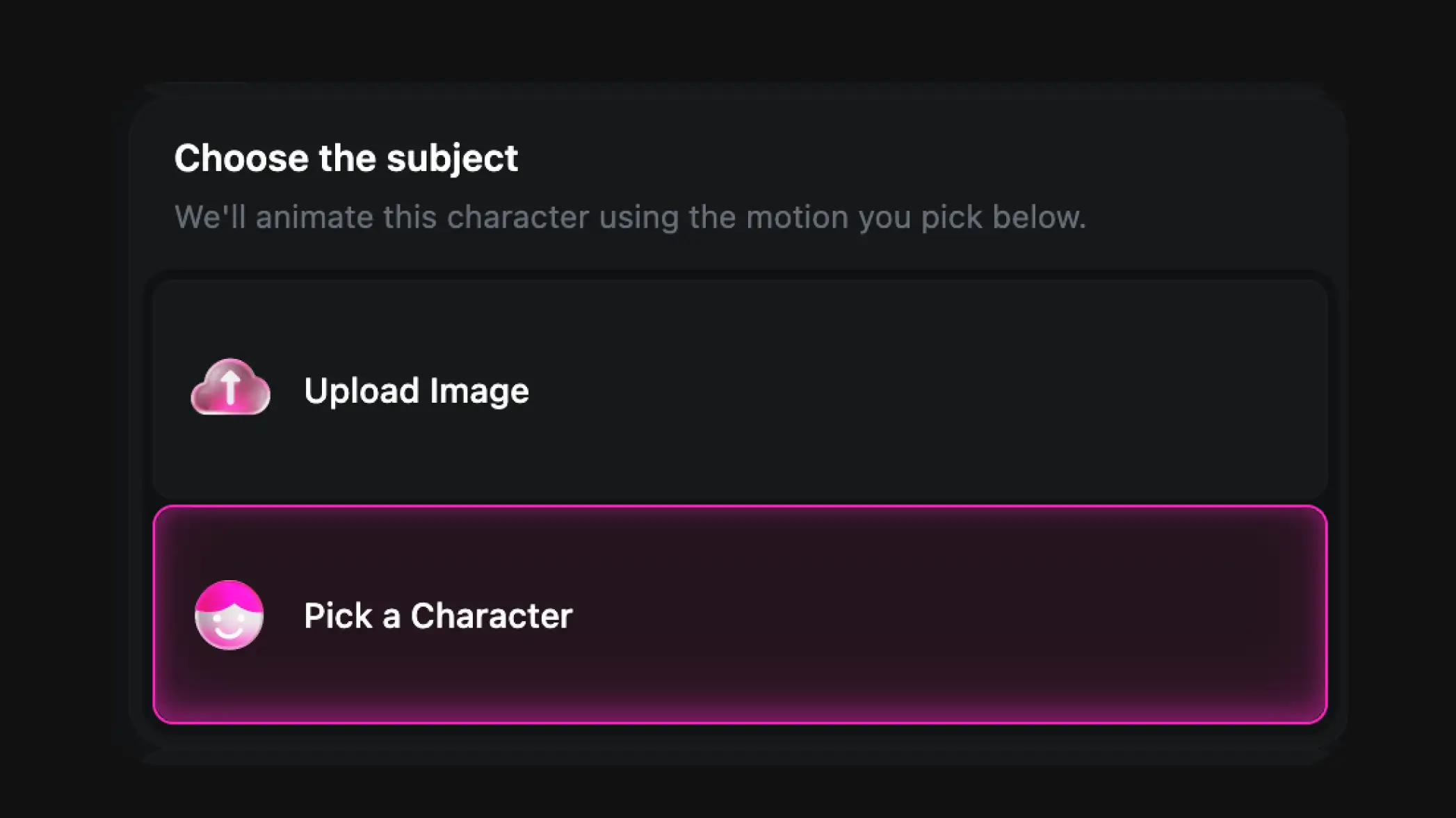 Step 3: Add a character image and text prompt for the AI video